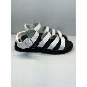 MADDEN GIRL 'JBeam' Black/White STRAPPY SANDALS - Size 4